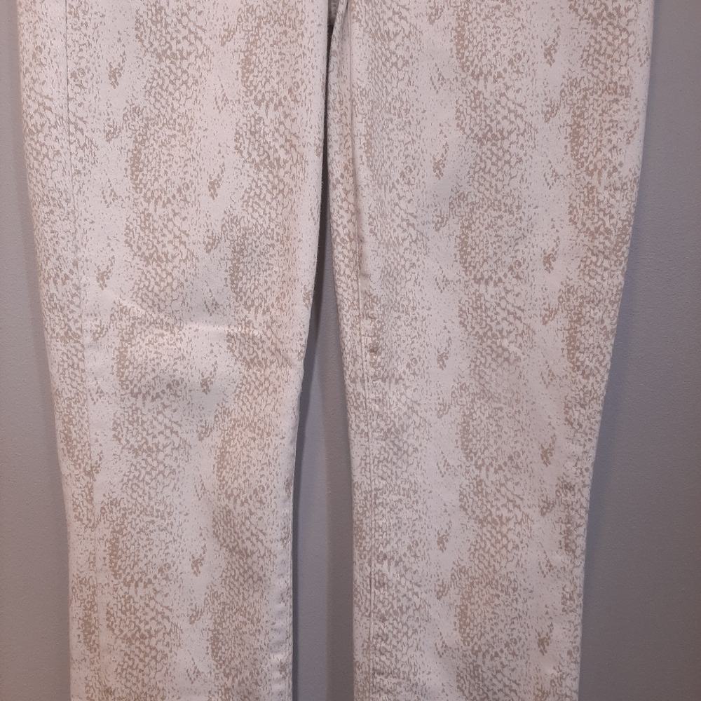 Paige Hoxton Ankle Snake Print Skinny Jeans Python Anthropologie Denim Size 26 - Picture 6 of 16